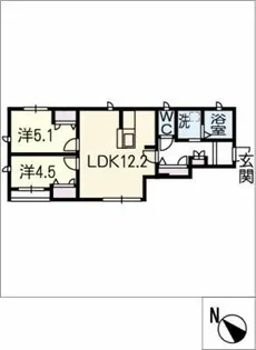 さくら道 辻【1階】の間取り