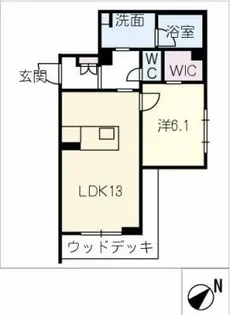 シャーメゾン東岡崎【1階】の間取り