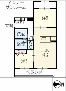 リラフォート刈谷【1階】の間取り