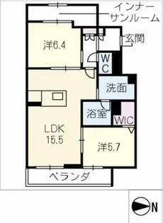 リラフォート刈谷【2階】の間取り