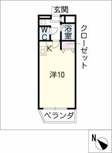 フェリシア本山【2階】の間取り