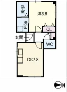 メゾン磯部【3階】の間取り