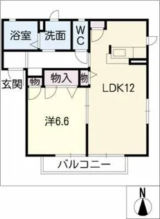 フローリオ宝B棟【1階】の間取り