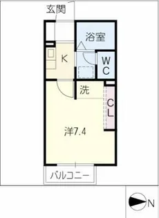 メゾン・ラポール E棟【2階】の間取り