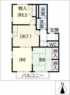 ルミナス【1階】の間取り