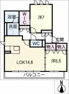 SHAMAISON NISHIYAMA【1階】の間取り