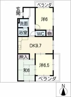 レジデンス庄南【1階】の間取り