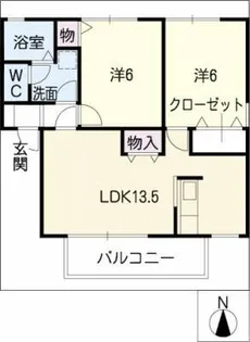 サンセール段ノ上【2階】の間取り