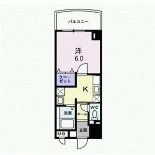 レーベン新城【7階】の間取り