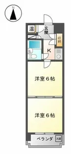 プリンセス新栄【4階】の間取り