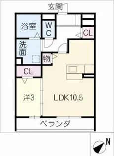 Life乗鞍Living【2階】の間取り