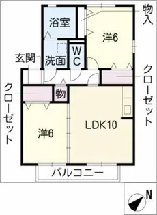 R H【2階】の間取り