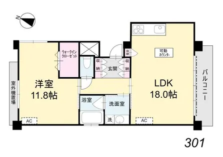 メゾンヴェール北桜塚 西棟【3階】の間取り