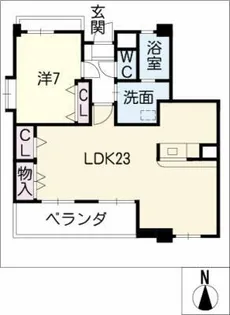 アクシス【4階】の間取り