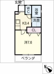 TIERRA新安城【1階】の間取り