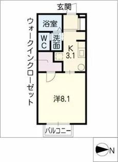 Liberta松本【1階】の間取り