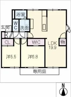 サニーコート旭出【1階】の間取り