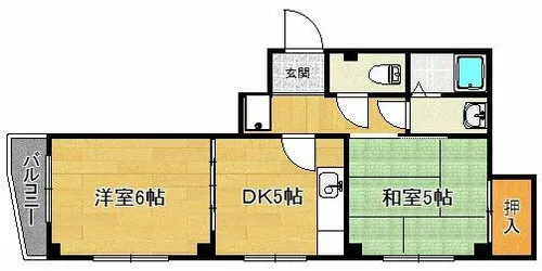 メゾンド千坂【2階】の間取り
