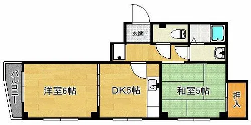 メゾンド千坂【2階】の間取り