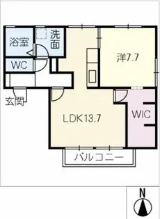 ハートピア【1階】の間取り