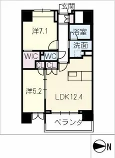 シーズンフラッツ今池NORTH【10階】の間取り