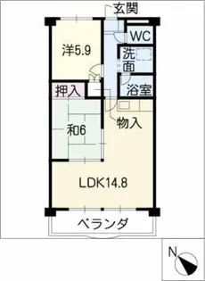 メゾン・ド・フェリークⅡ【1階】の間取り