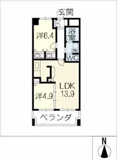 SK BUILDING-1【3階】の間取り
