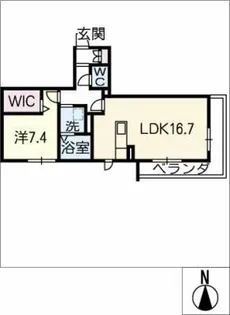 GATEWAY中村公園【2階】の間取り