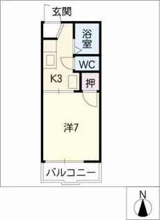 フォーブル前田【2階】の間取り