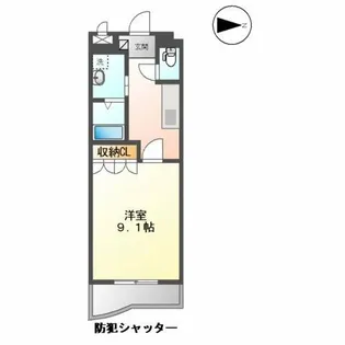 シャトレーン幸世館【2階】の間取り