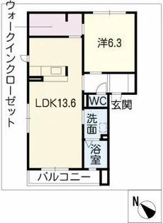 シャーメゾン・S【1階】の間取り