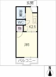 内田ハイツ【1階】の間取り