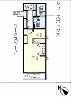 FLORISH【2階】の間取り