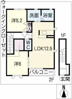 ポラリス C棟【2階】の間取り