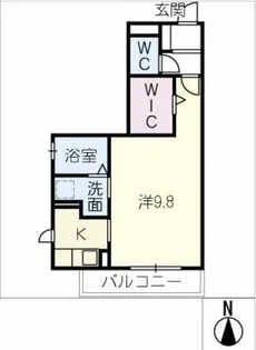 オクトゥブレGURARA【1階】の間取り