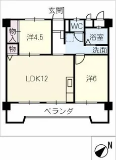 アベニュー日名公園【4階】の間取り