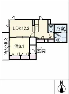 LIBYAN GLASS【3階】の間取り