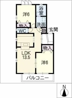 リッツハウス【2階】の間取り