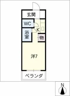 パルスⅡ上前津【7階】の間取り