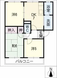 エクセル太田【2階】の間取り