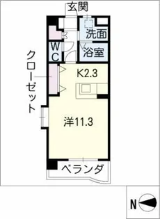 アフロディーテ深川【2階】の間取り