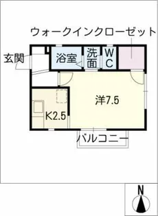 エクシブK【2階】の間取り