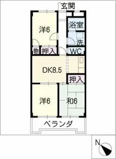 東長根壱番館【4階】の間取り