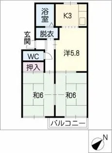 プレジールヨシダ【2階】の間取り