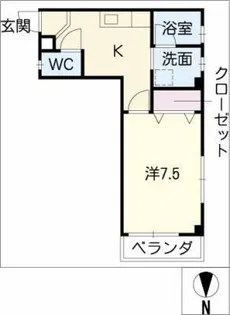 ハルツ カミイイダ【3階】の間取り