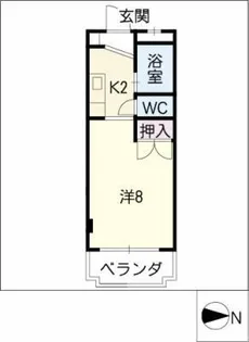 シャルマン シェソワ【2階】の間取り