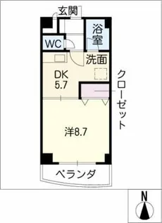 カイラーサ【1階】の間取り