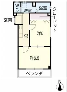 ロベリア熱田【3階】の間取り