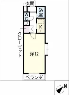 タウンコート天白【2階】の間取り