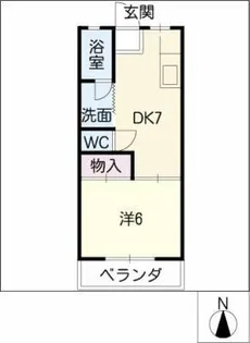 今井コーポ【2階】の間取り